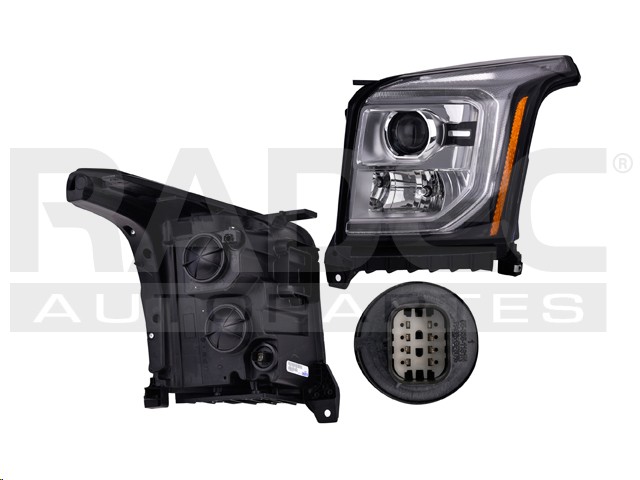 FARO CV YUKON DENALI 15-20 LUPA NEGRA P/FOCO HALOGENO C/LUZ DE DIA C/FOCO DEPO IZQ