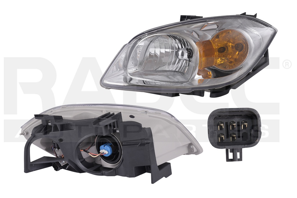 FARO CV COBALT LT 05-10 C/BASE FONDO CROMADO C/FOCO DEPO IZQ