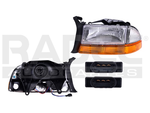 FARO DG DAKOTA 97-04 C/BASE C/CUARTO S/FOCO DEPO IZQ