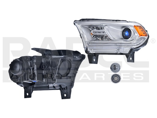 FARO DG DURANGO 14-15 FONDO CROMADO S/LEDS C/FOCO DEPO IZQ