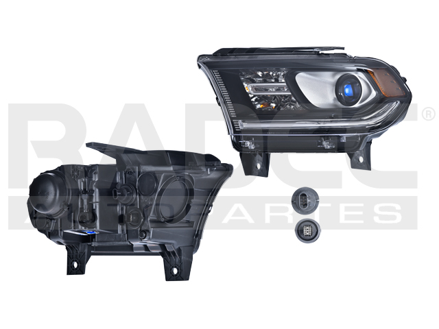 FARO DG DURANGO 14-15 FONDO NEGRO S/LEDS C/FOCO DEPO IZQ