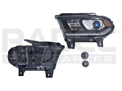 FARO DG DURANGO 14-15 FONDO NEGRO S/LEDS C/FOCO DEPO IZQ