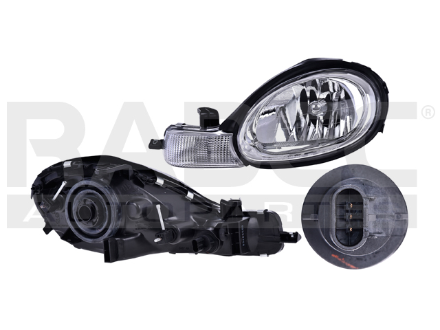 FARO DG NEON 00-02 C/BISEL CROMADO S/FOCO DEPO IZQ