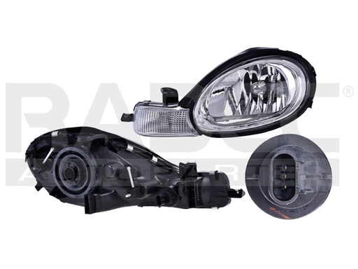 [019-0912-03] FARO DG NEON 00-02 C/BISEL CROMADO S/FOCO DEPO IZQ