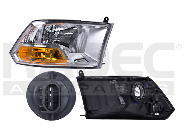FARO DG RAM 09-12 C/FRANJA AMBAR UN AS S/FOCO DEPO DER