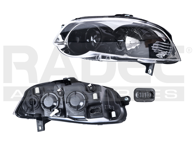 FARO DODGE RAM 700 15-20 FONDO CROMADO/NEGRO S/FOCO DEPO IZQ