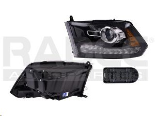 FARO DG RAM PU 16-19 C/LUPA FONDO NEGRO C/FOCO DEPO IZQ