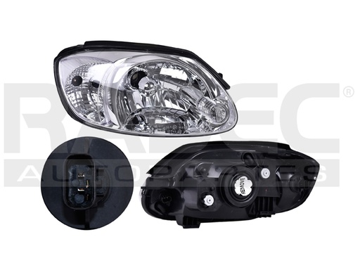 FARO DG VERNA 04-06 C/CUARTO BLANCO P/FOCO HALOGENO S/FOCO DEPO DER