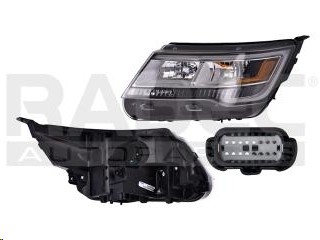 FARO FD EXPLORER XLT/LIMITED/PLATINUM 16-19 FONDO CROMADO P/FOCO XENON S/FOCO C/LUZ DE DIA DEPO IZQ