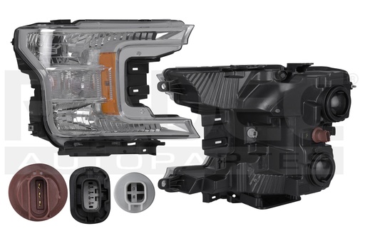 FARO FD F-150 18-20 FONDO CROMADO C/FOCO HALOGENO DEPO DER