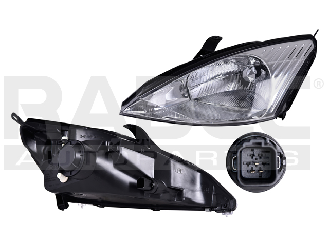[019-1219-01] FARO FD FOCUS 00-02 FONDO CROMADO S/FOCO DEPO IZQ