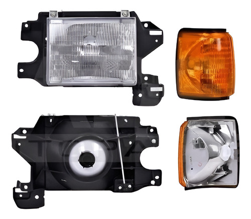 FARO FD F-150 87-91 FILO NEGRO C/CUARTO S/FOCO DEPO DER