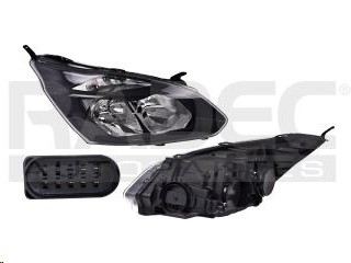 FARO FD TRANSIT CUSTOM 14-17 ELECTRICO C/MOTOR FONDO NEGRO S/FOCO DEPO DER