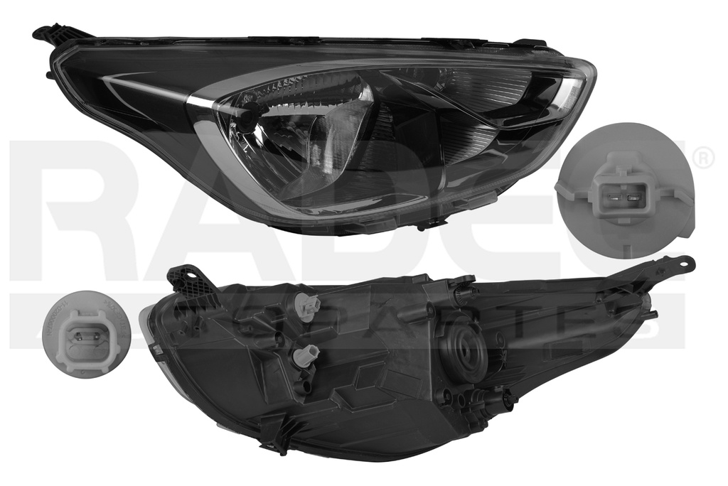 FARO FD FIGO 19-21 ELECTRICO/MANUAL FILO CROMADO S/FOCO DEPO DER