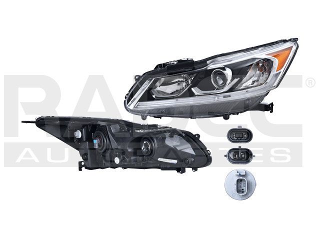 FARO HD ACCORD 16-17 4 PUERTAS C/FOCO HALOGENO S/LUZ DE DIA DEPO IZQ