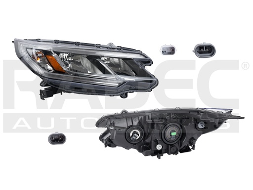 FARO HD CR-V LX 15-16 S/LUZ DE DIA C/FOCO DEPO DER