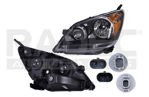 FARO HD ODYSSEY 08-10 FONDO NEGRO C/FOCO DEPO IZQ