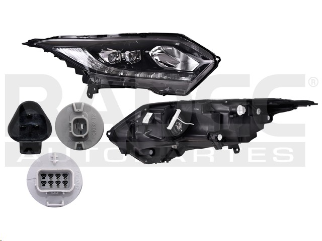 FARO HD HR-V 18 C/MOTOR C/LEDS TYC DER