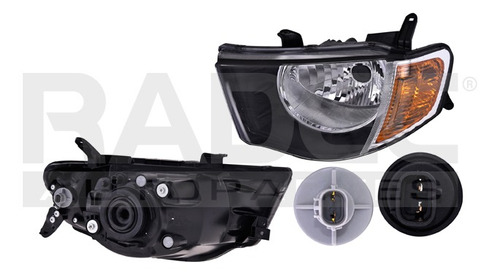 FARO MT L200 08-15 MANUAL C/CUARTO AMBAR P/FOCO HALOGENO S/FOCO DEPO IZQ