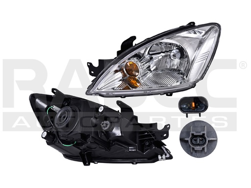 FARO MT LANCER 04-07 MANUAL C/CUARTO BLANCO P/FOCO HALOGENO S/FOCO DEPO IZQ