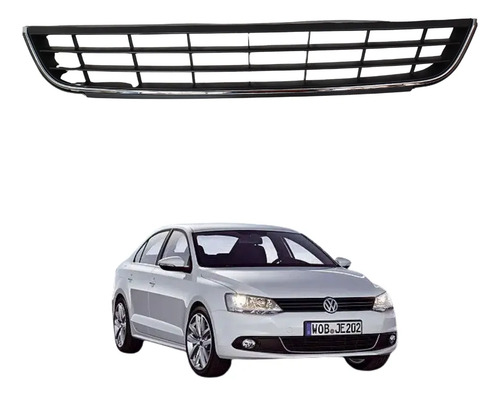 REJILLA FASCIA DELANTERA VW JETTA BICENTENARIO 11-14 CENTRAL F/CROMADO TDI/COMFORTLINE/HIGHLINE/SPORT/STYLE L4/L5 4/5 CILINDROS 2.0/2.5L 4 PUERTAS
