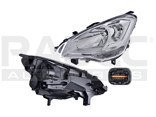 FARO PG PARTNER 16-19 ELECTRICO C/MOTOR P/FOCO HALOGENO S/FOCO DEPO IZQ