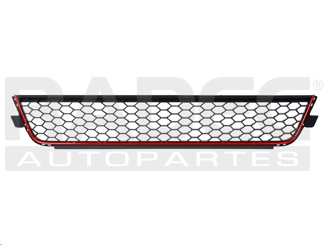 REJILLA FASCIA DELANTERA VW JETTA GLI 11-14 CENTRAL F/ROJO L4 4 CILINDROS 2.0L 4 PUERTAS IZQ