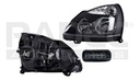 FARO RN CLIO 02-04 ELECTRICO FONDO NEGRO P/FOCO HALOGENO S/FOCO DEPO IZQ