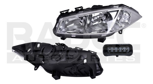 FARO RN MEGANE II 04-06 MANUAL/ELECTRICO P/FOCO HALOGENO S/FOCO DEPO IZQ