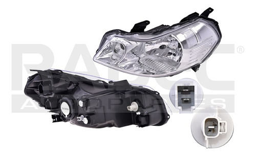 FARO SZ SX4 08-13 5 PUERTAS MANUAL/ELECTRICO P/FOCO HALOGENO S/FOCO DEPO IZQ