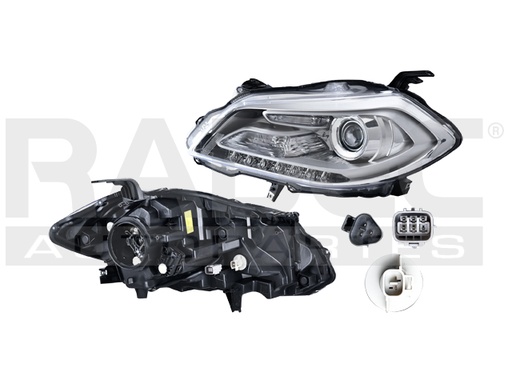 FARO SZ S-CROSS 14-16 C/LEDS P/FOCO XENON S/FOCO DEPO IZQ