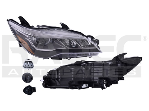 FARO TY CAMRY 15-17 FONDO NEGRO C/LEDS C/FOCO DEPO DER