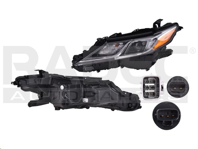 FARO TY CAMRY L/LE/SE 18-19 AMERICANO C/LEDS C/FOCO DEPO IZQ