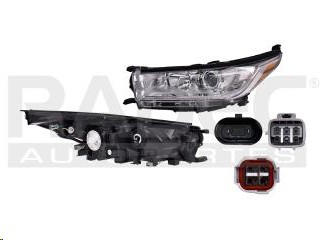 FARO TY HIGHLANDER 17-19 FONDO CROMADO S/LUZ DE DIA C/FOCO DEPO IZQ