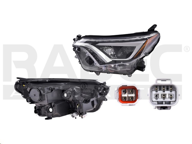 FARO TY RAV 4 16-18 C/LEDS DEPO IZQ