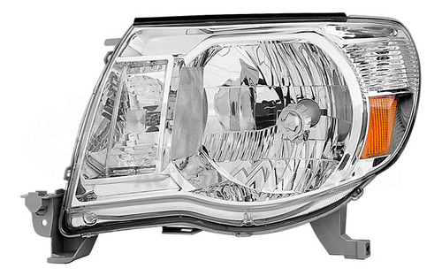 FARO TY TACOMA 05-08 S/SPORT PACKAGE NORMAL/4X4 FONDO CROMADO S/FOCO DEPO IZQ