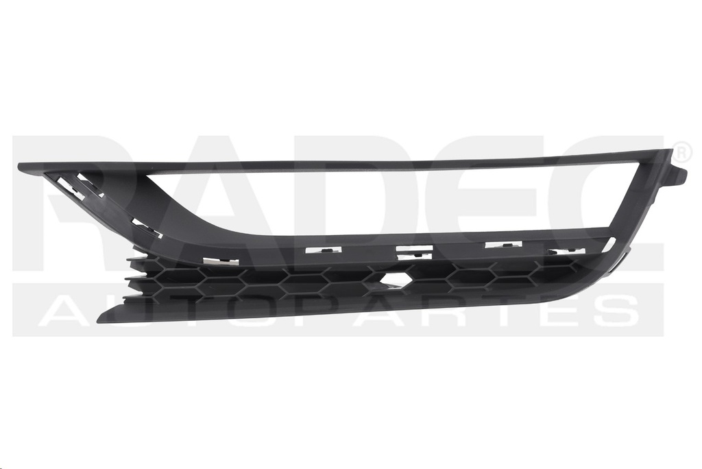 REJILLA FASCIA DELANTERA VW PASSAT 12-15 C/HOYO P/FARO S/MOLDURA IZQ