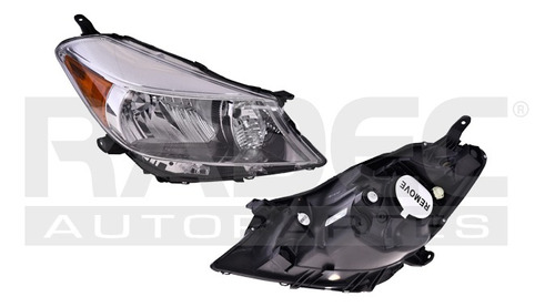 FARO TY YARIS 12-14 5 PUERTAS FONDO CROMADO S/FOCO DEPO DER