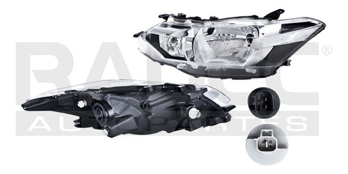 FARO TY YARIS 17 MANUAL/ELECTRICO 4 PUERTAS P/FOCO HALOGENO S/FOCO DEPO IZQ