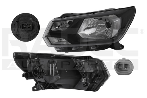 FARO VW GOL 19-20 DOBLE AS MANUAL FILO NEGRO TYC IZQ