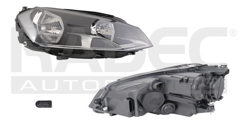 FARO VW GOLF 15-17 ELECTRICO C/MOTOR P/FOCO HALOGENO S/FOCO DEPO DER