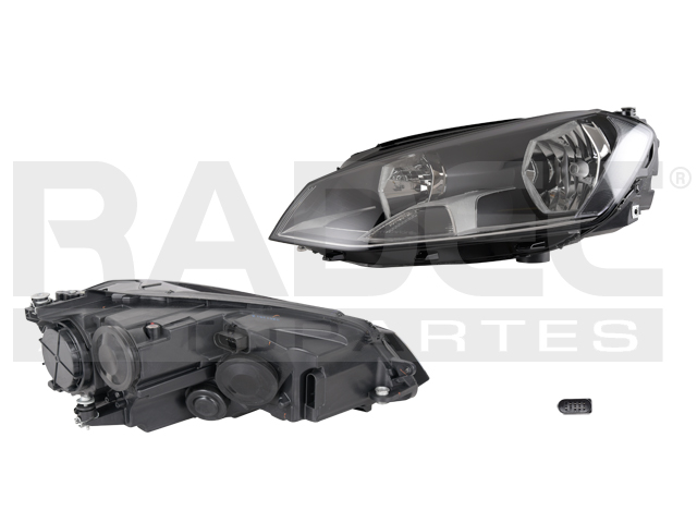 FARO VW GOLF 15-17 ELECTRICO C/MOTOR P/FOCO HALOGENO S/FOCO DEPO IZQ