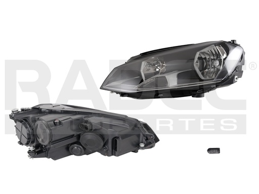 FARO VW GOLF 15-17 ELECTRICO C/MOTOR P/FOCO HALOGENO S/FOCO DEPO IZQ