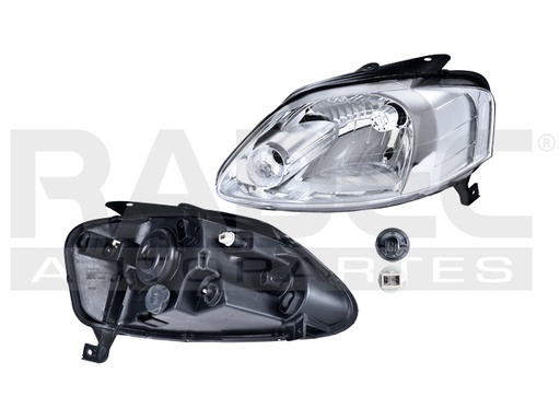 FARO VW LUPO 04-09 ELECTRICO S/MOTOR C/VELA P/FOCO HALOGENO S/FOCO DEPO IZQ