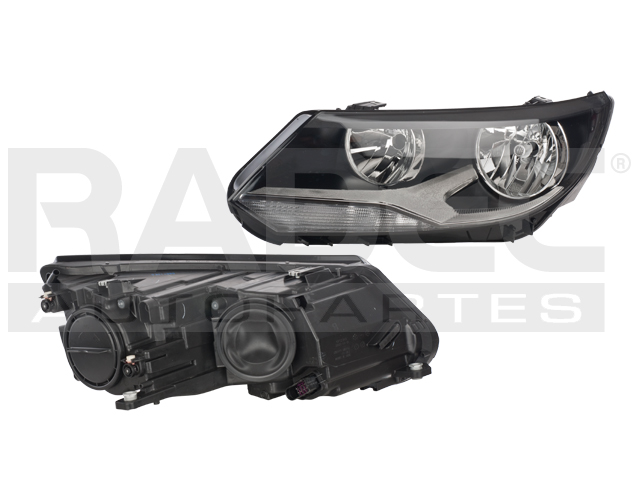 FARO VW TIGUAN 12-17 ELECTRICO C/MOTOR P/FOCO HALOGENO S/FOCO DEPO IZQ
