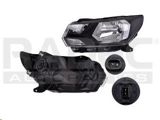 FARO VW SAVEIRO 17-23 DOBLE AS MANUAL FILO NEGRO CN IZQ