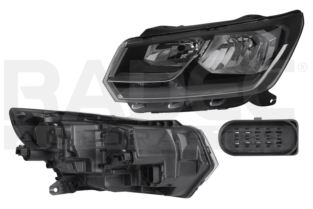 FARO VW SAVEIRO 17-19 DOBLE AS MANUAL FILO CROMADO S/FOCO DEPO IZQ