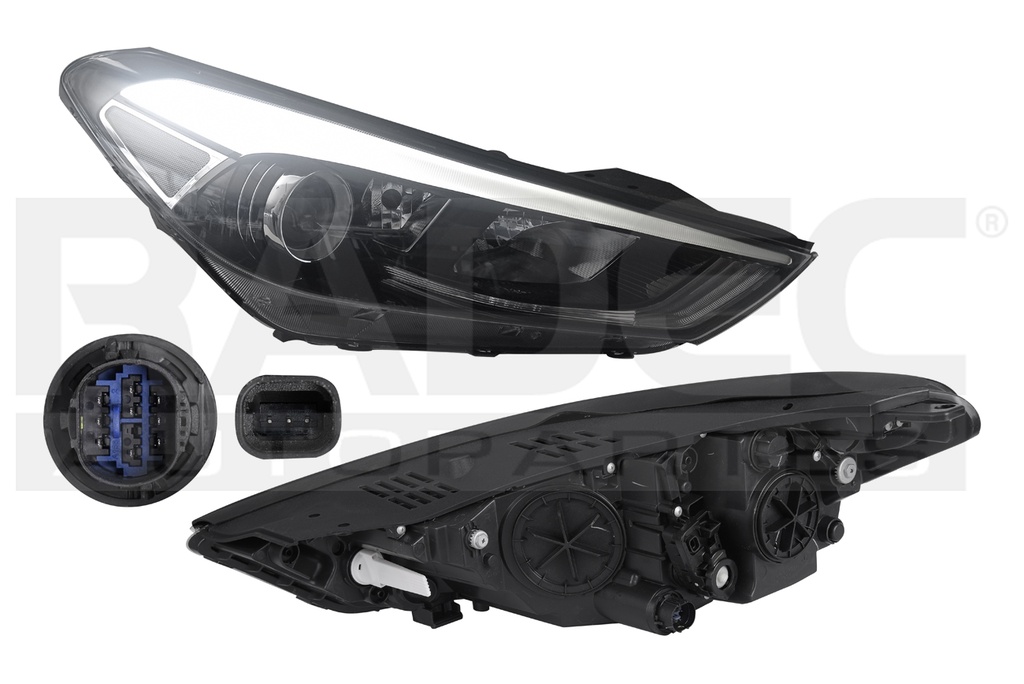 FARO HY TUCSON 16-18 ELECTRICO C/MOTOR C/LEDS S/FOCO 9 PINES DEPO DER