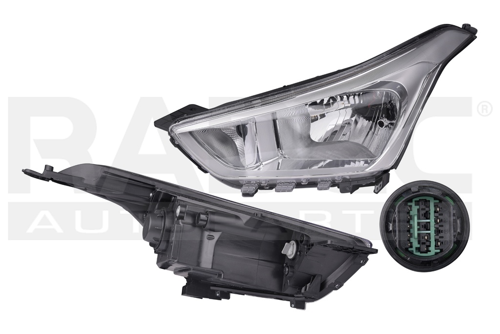 FARO HY CRETA 17-19 ELECTRICO C/MOTOR S/LEDS P/FOCO HALOGENO DEPO IZQ