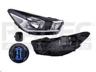 FARO KI RIO 18-23 4 Y 5 PUERTAS S/LUPA C/MOTOR FONDO NEGRO S/FOCO CN DER